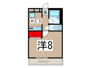 エトワ－ル西所沢(１Ｆ)の物件間取画像